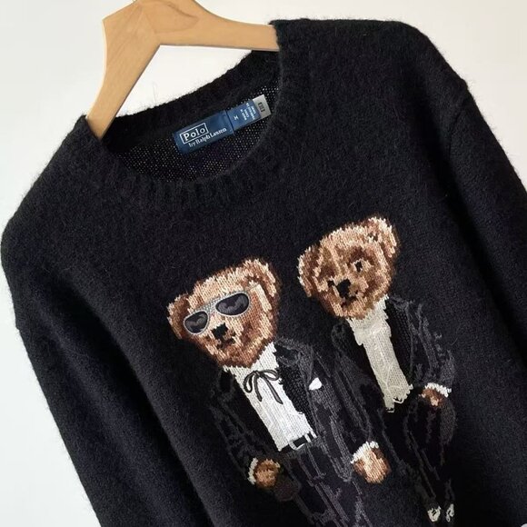Polo Ralph Lauren Couple's cashmere sweater with bear pattern - Picture 7 of 9